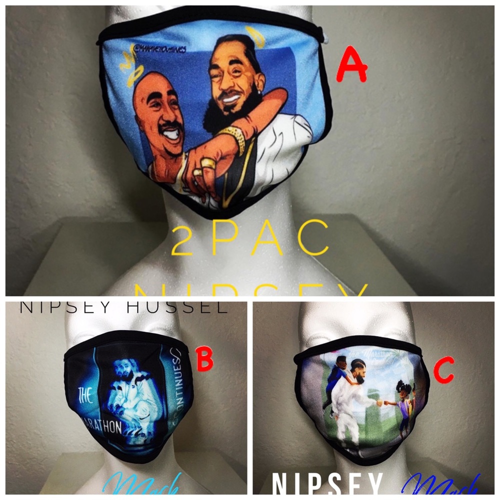 Nipsey hussle face mask